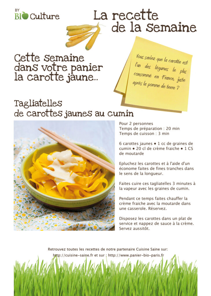 fichier imprimable recettes pour panier bio